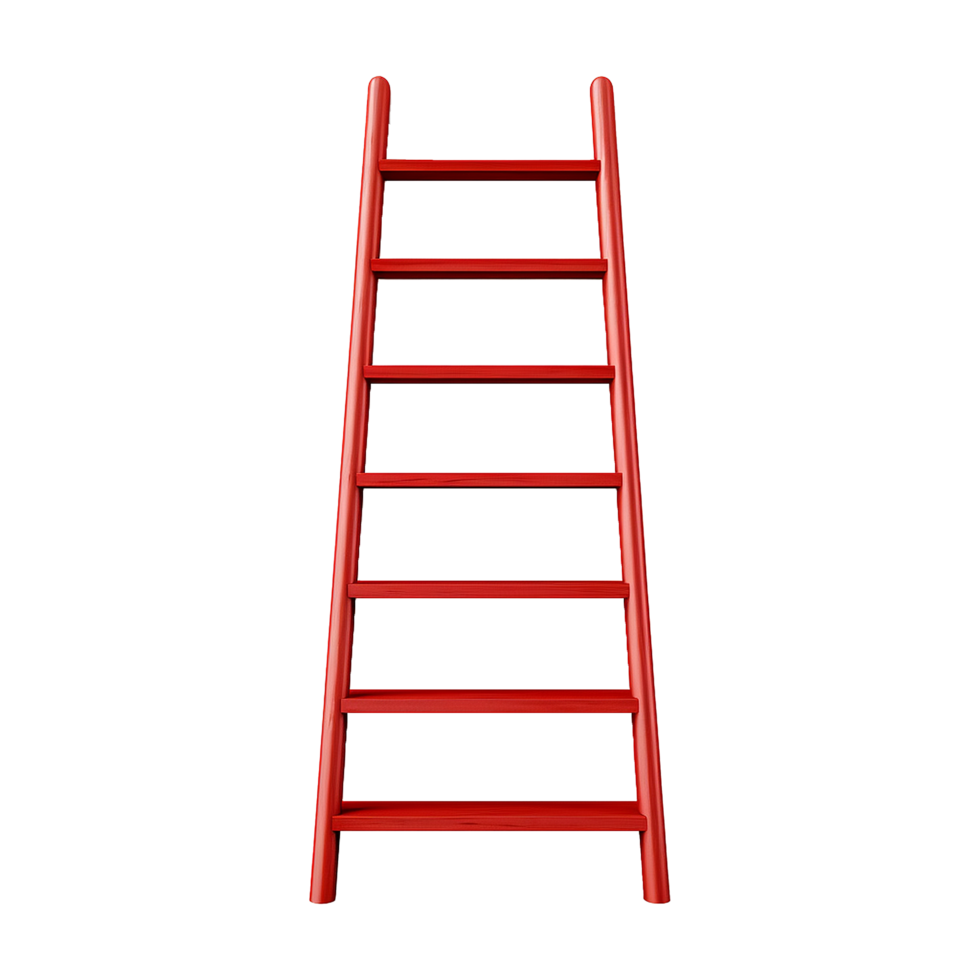 AI generated Ladder isolated on transparent background png