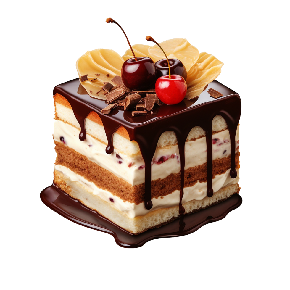 AI generated Pastry cake isolated on transparent background png