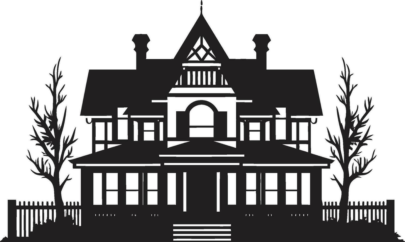 Home Structure Symbol Architecture Design Vector Emblem Futuristic Residence Icon House Idea Design in Vector