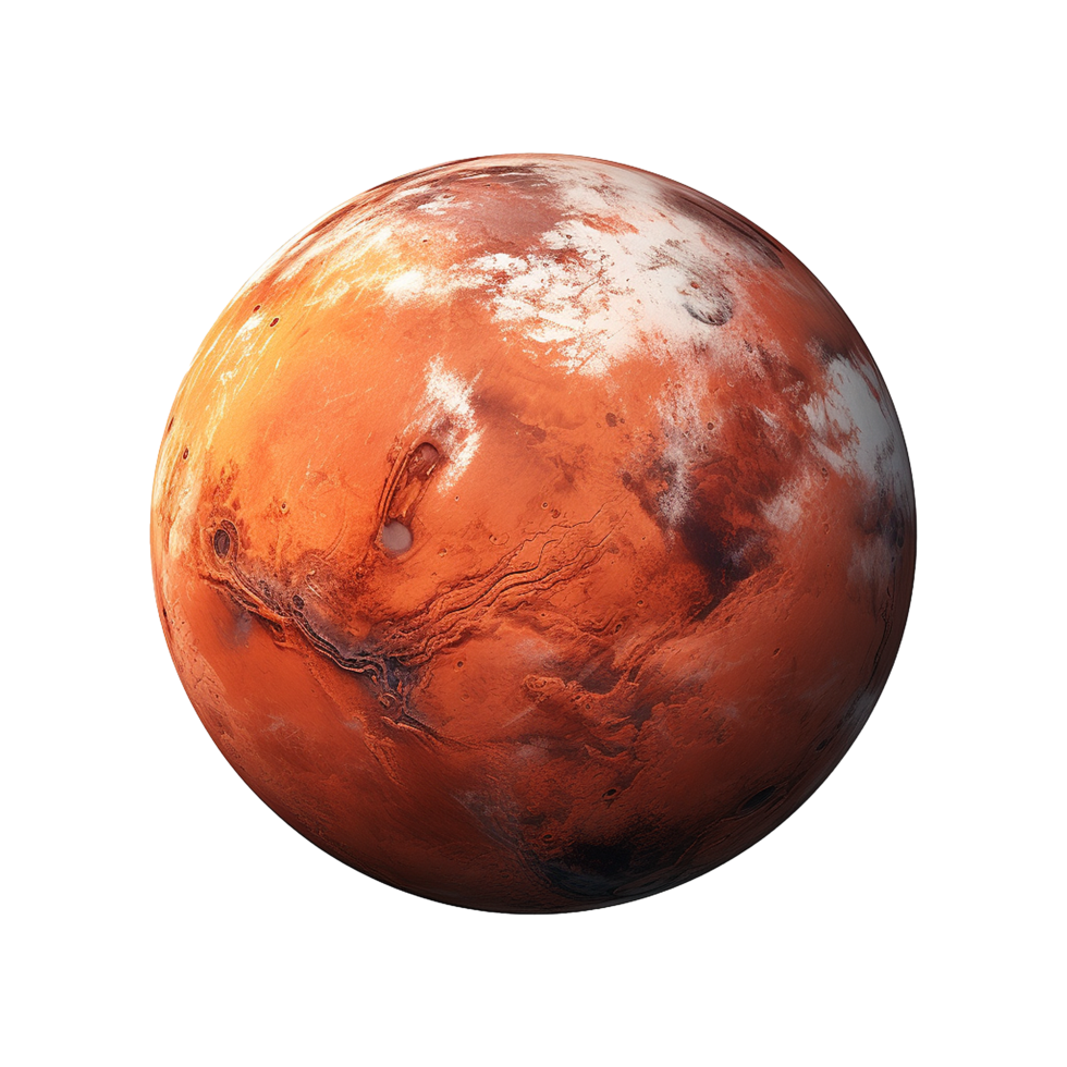 AI generated Mercury planet isolated on transparent background png
