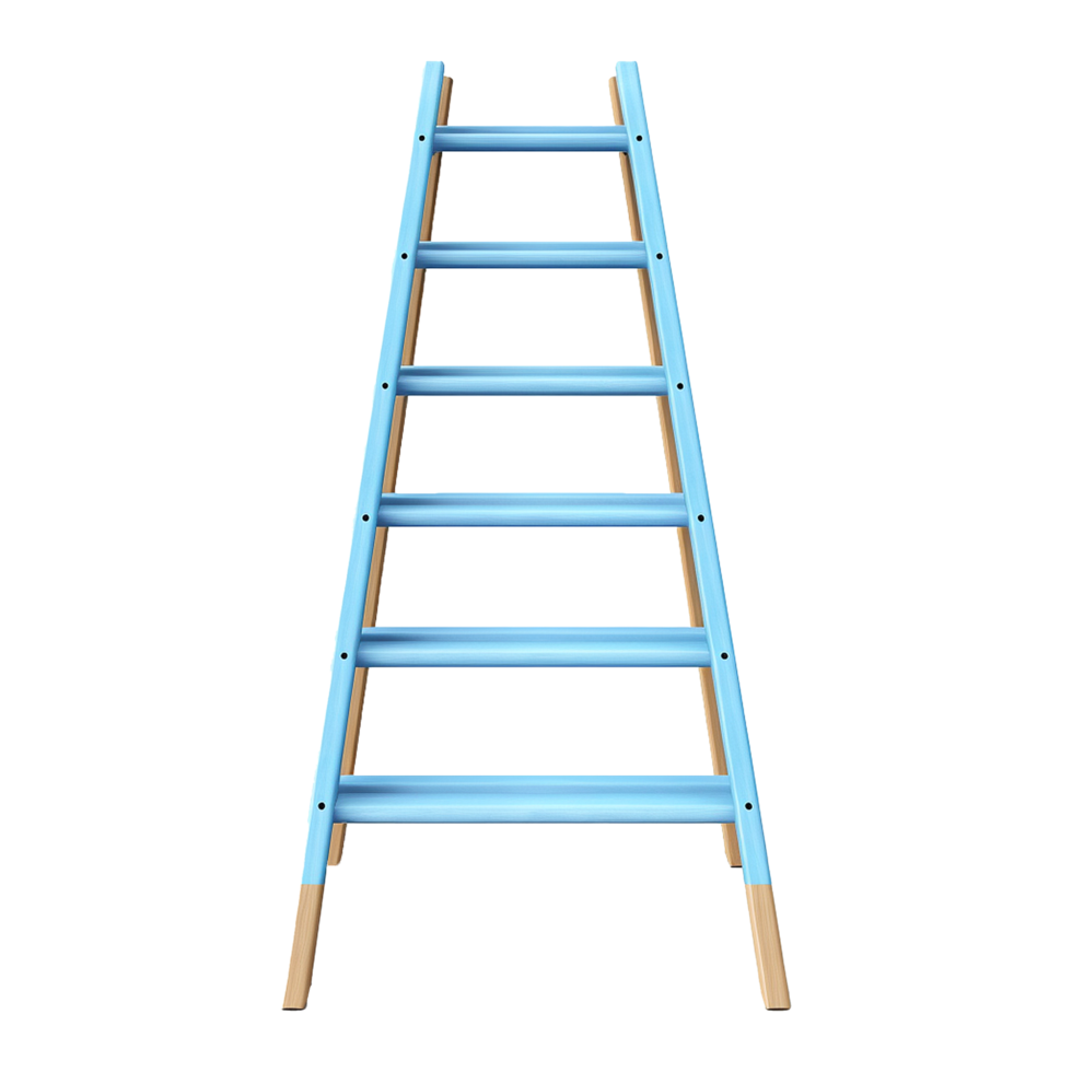 AI generated Ladder isolated on transparent background png