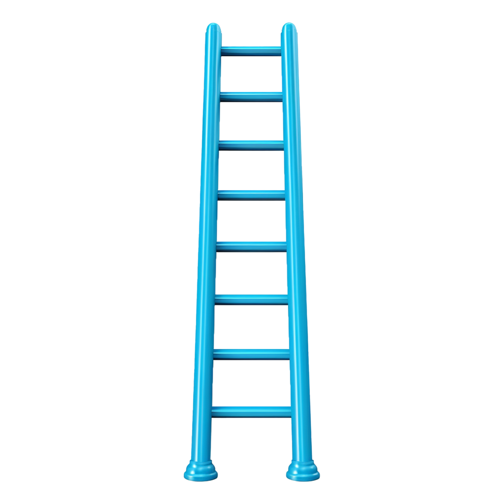 AI generated Ladder isolated on transparent background png