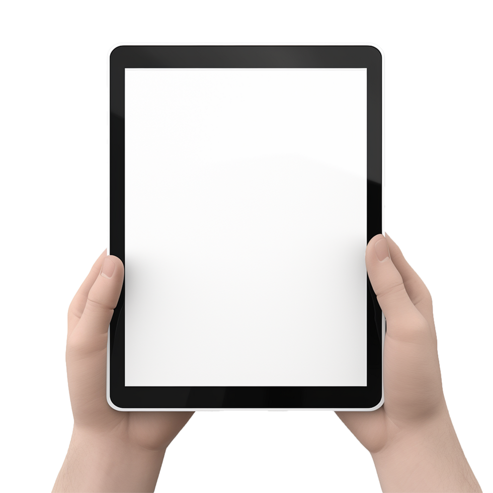 AI generated Tablet computer png isolated on transparent background