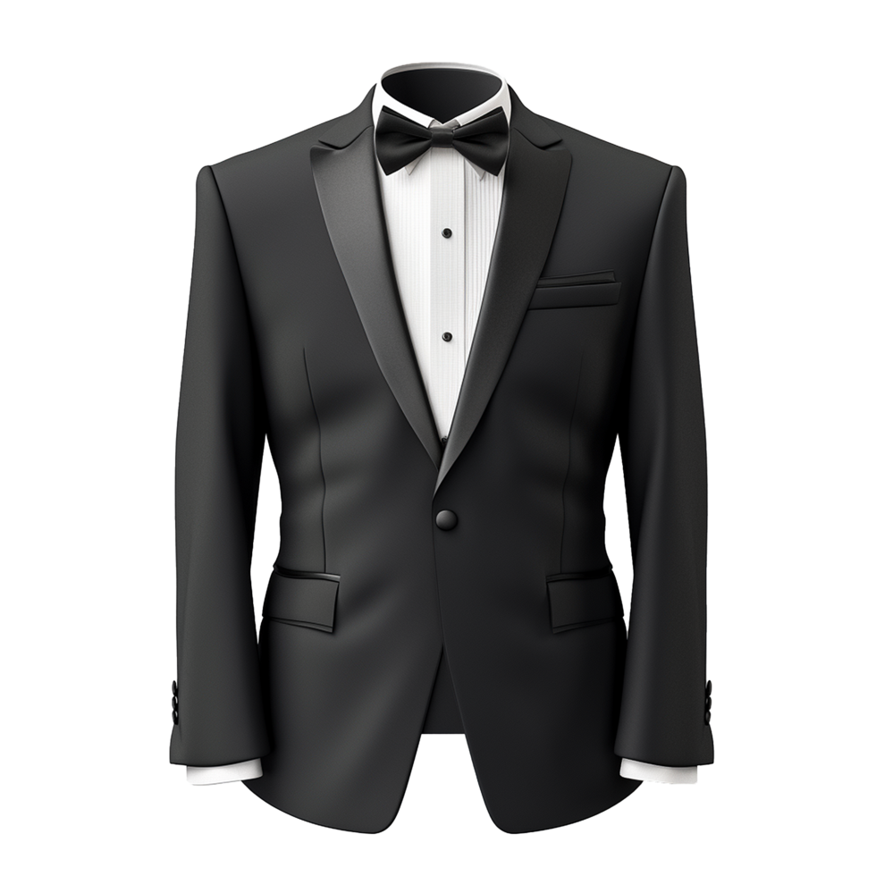 AI generated Tuxedo suit png isolated on transparent background