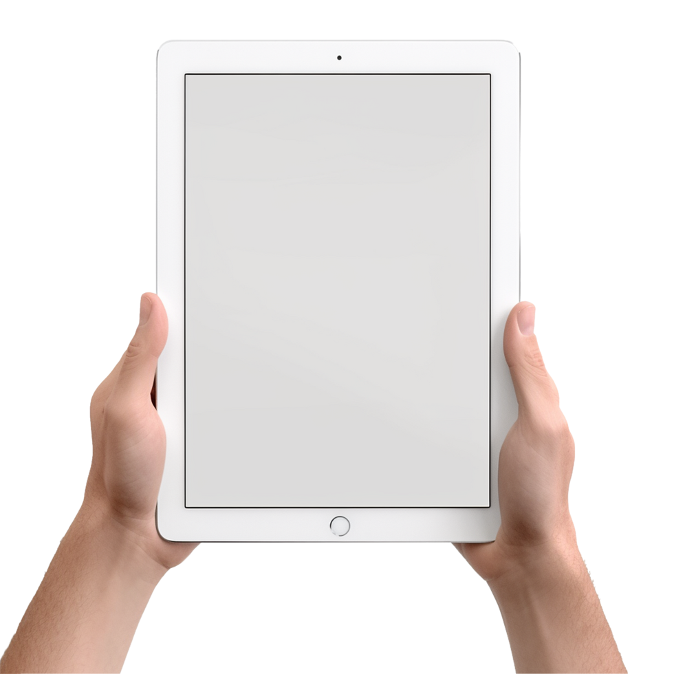 AI generated Tablet computer png isolated on transparent background