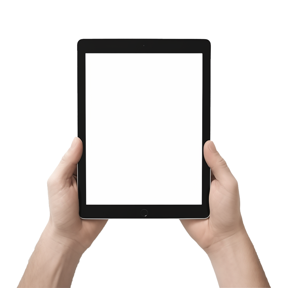 AI generated Tablet computer png isolated on transparent background