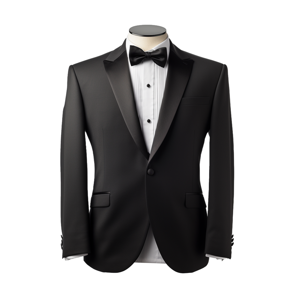 AI generated Tuxedo suit png isolated on transparent background