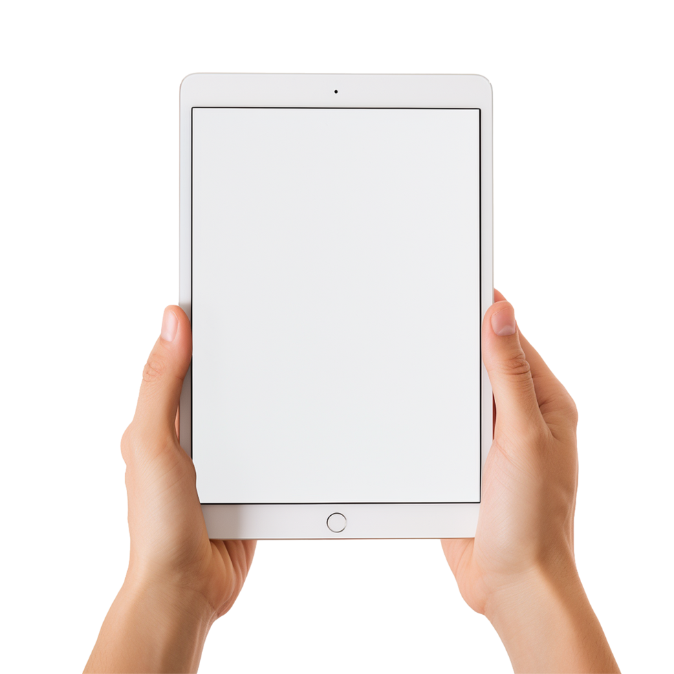 AI generated Tablet computer png isolated on transparent background