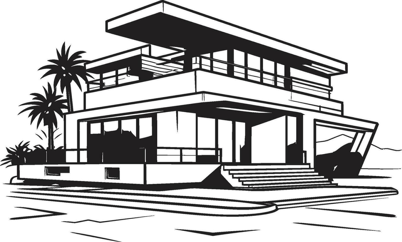 robusto residencia icono grueso y negrita casa contorno vector robusto vivienda símbolo negrita casa bosquejo en vector formato