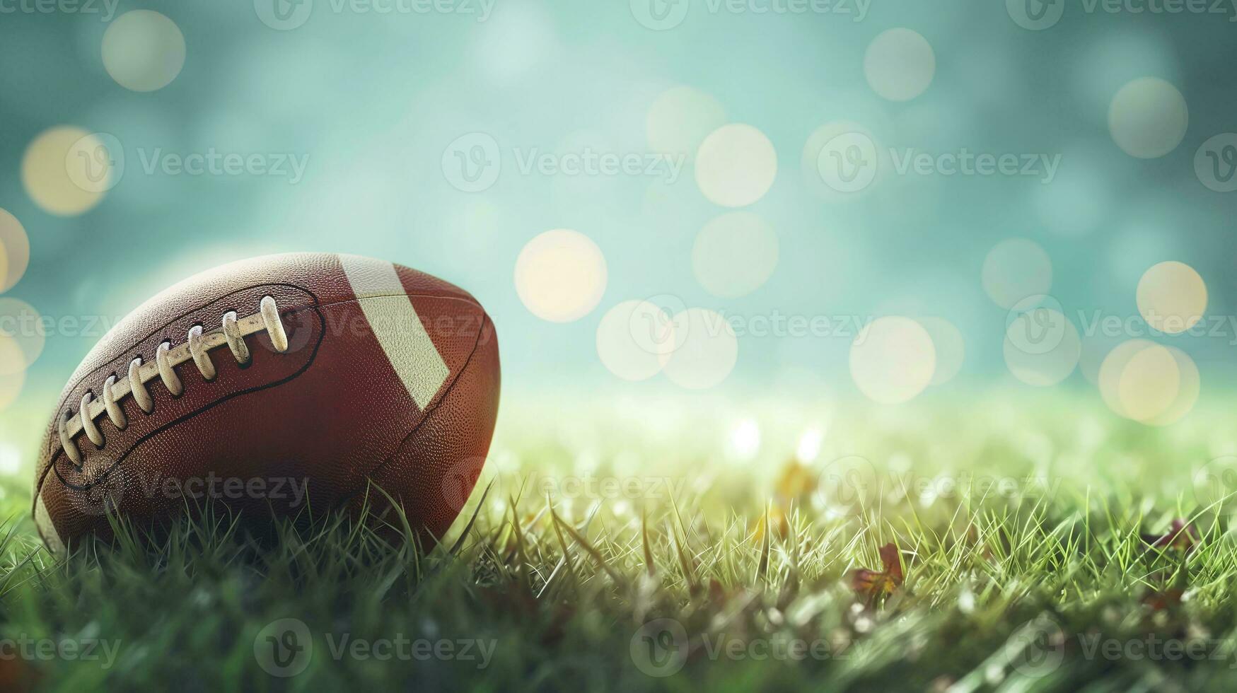 AI generated Professional American Football Game Graphic, Banner Design photo