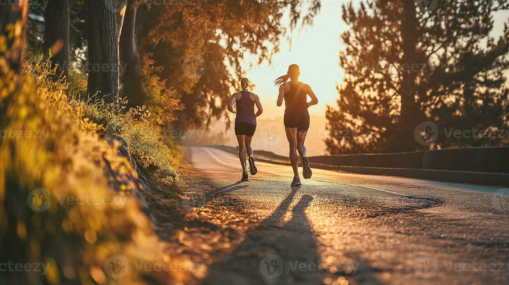 ai generado cardio resistencia corredores,motivación para un activo estilo de vida foto