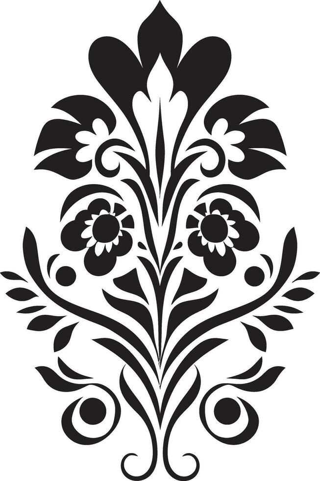 folklórico florecer étnico floral icono diseño nativo esencia étnico floral logo icono vector