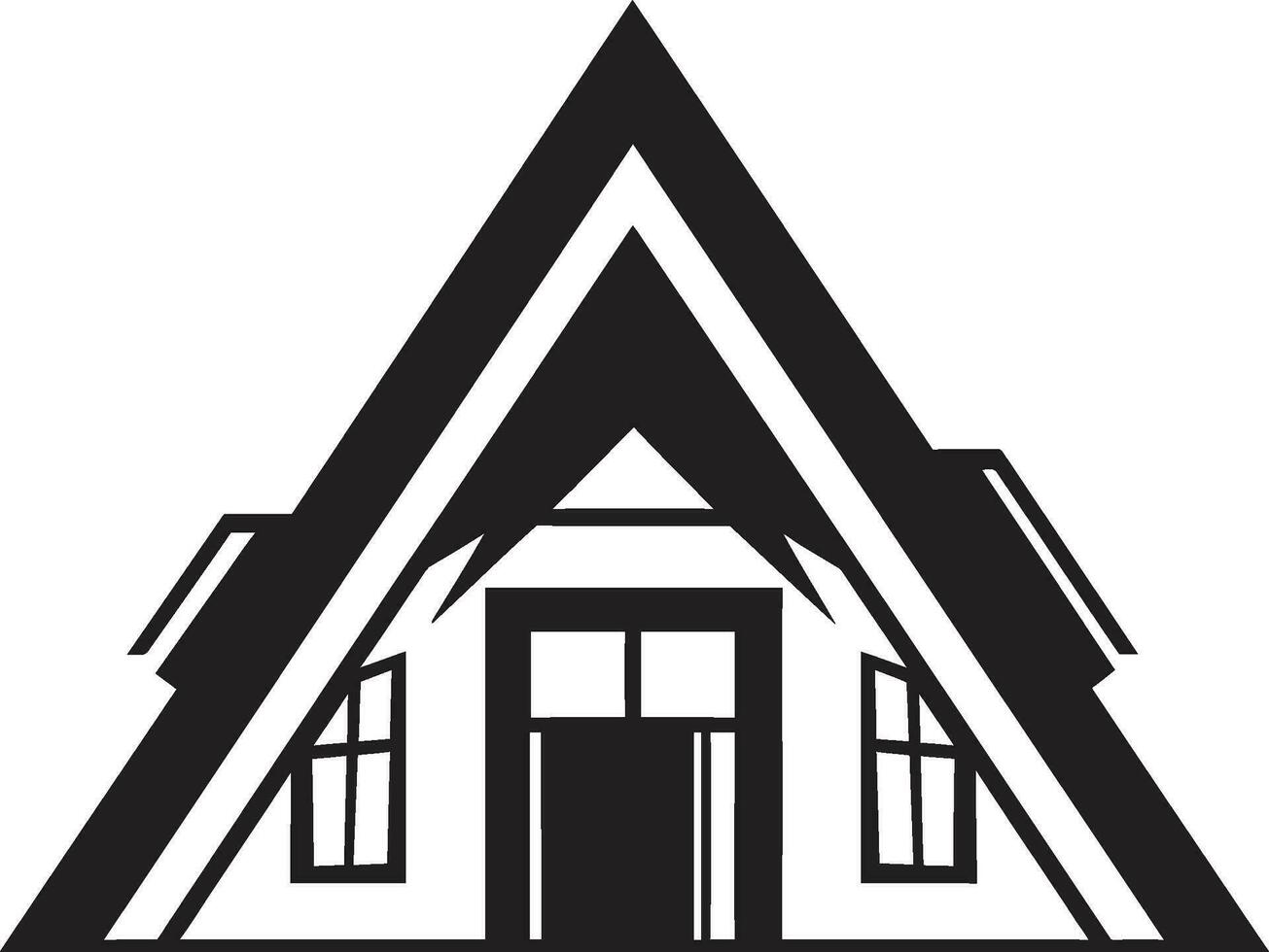 Minimalist Living Icon House Design Vector Emblem Simplistic Dwelling Mark Minimal House Vector Logo