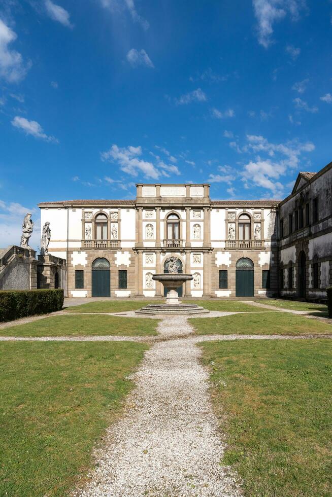 Monselice, Italy-April 16, 2023-View of the  Oratory of San Giorgio in Monselice during a sunny day photo