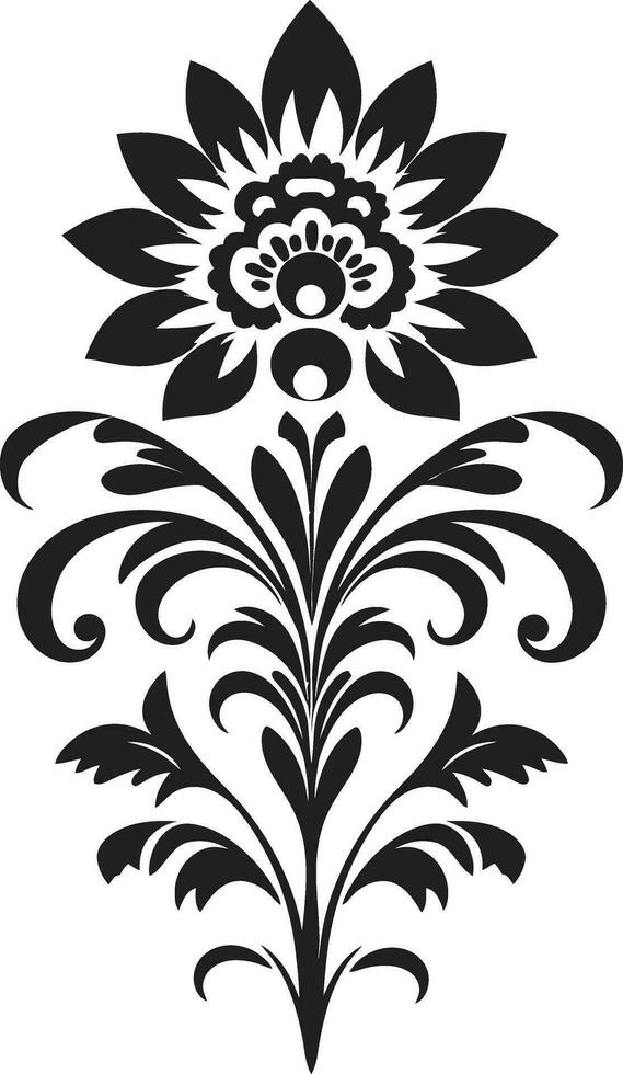 Ethnic Craft Floral Logo Icon Design Cultural Verve Ethnic Floral Logo Icon vector