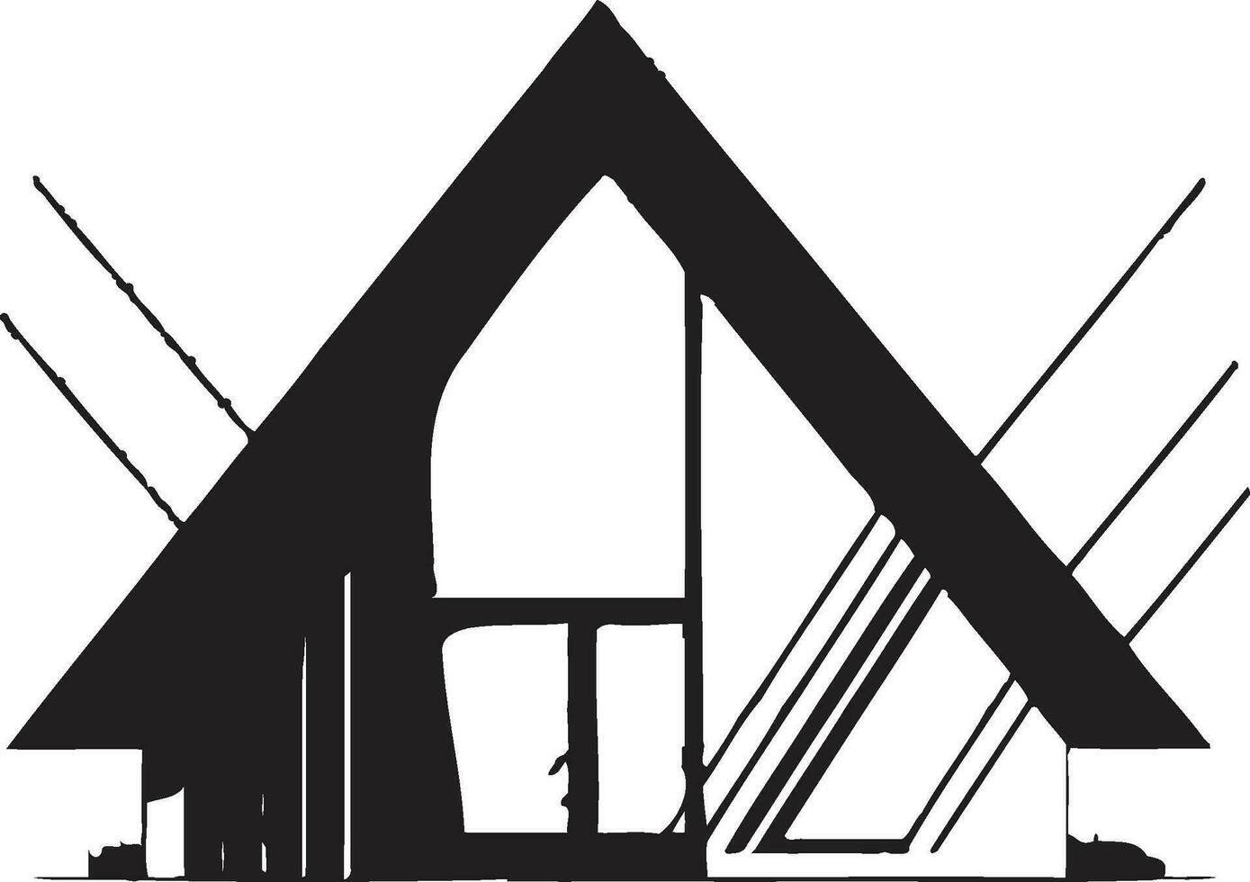 Sleek Living Mark Minimal House Vector Icon Minimalist Living Icon House Design Vector Emblem