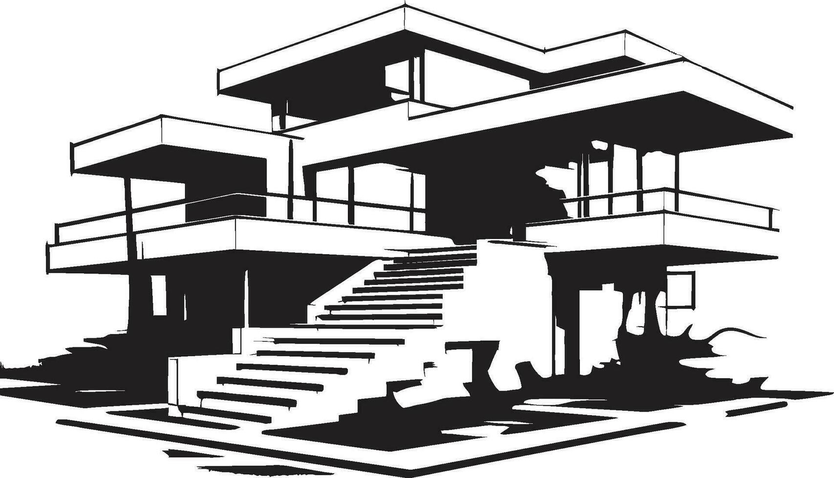 Classy Habitat Crest Stylish House Design Vector Icon Vogue Living ...