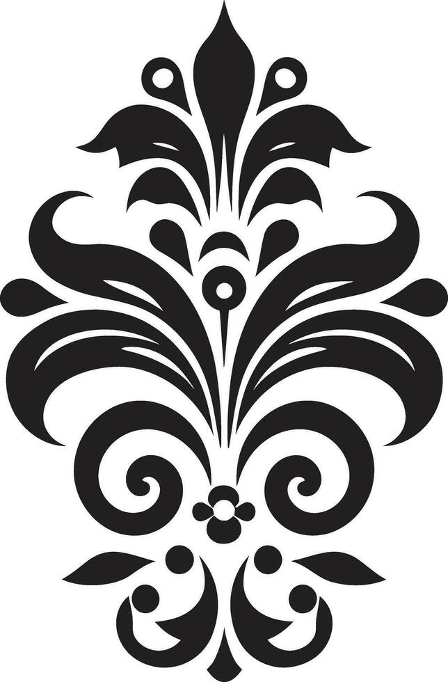 Tribal Adornments Decorative Ethnic Floral Logo Ethnic Elegance Floral Vector Emblem Design