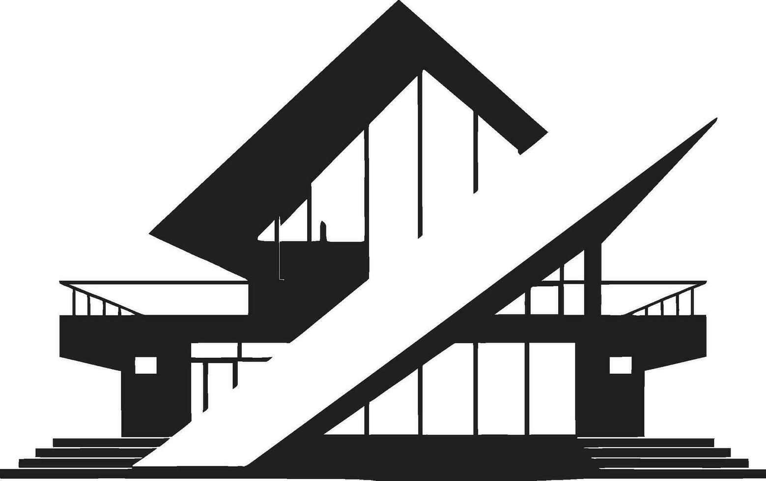 Innovative Housing Mark Architecture Design Vector Logo Creative Dwelling Impression House Idea Vector Icon