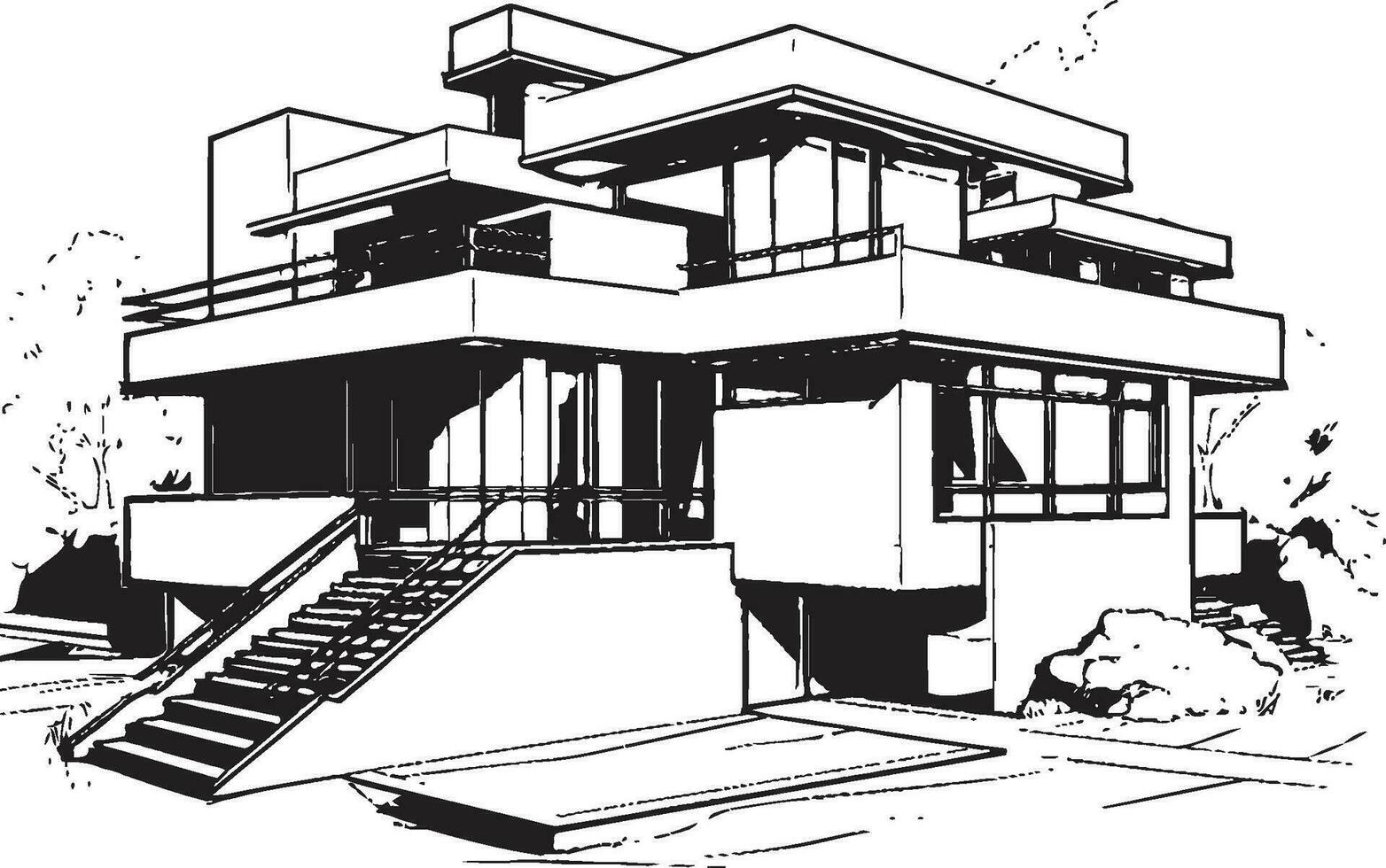 trifecta serenidad icono de tri nivel lujo en vector diseño tri alturas