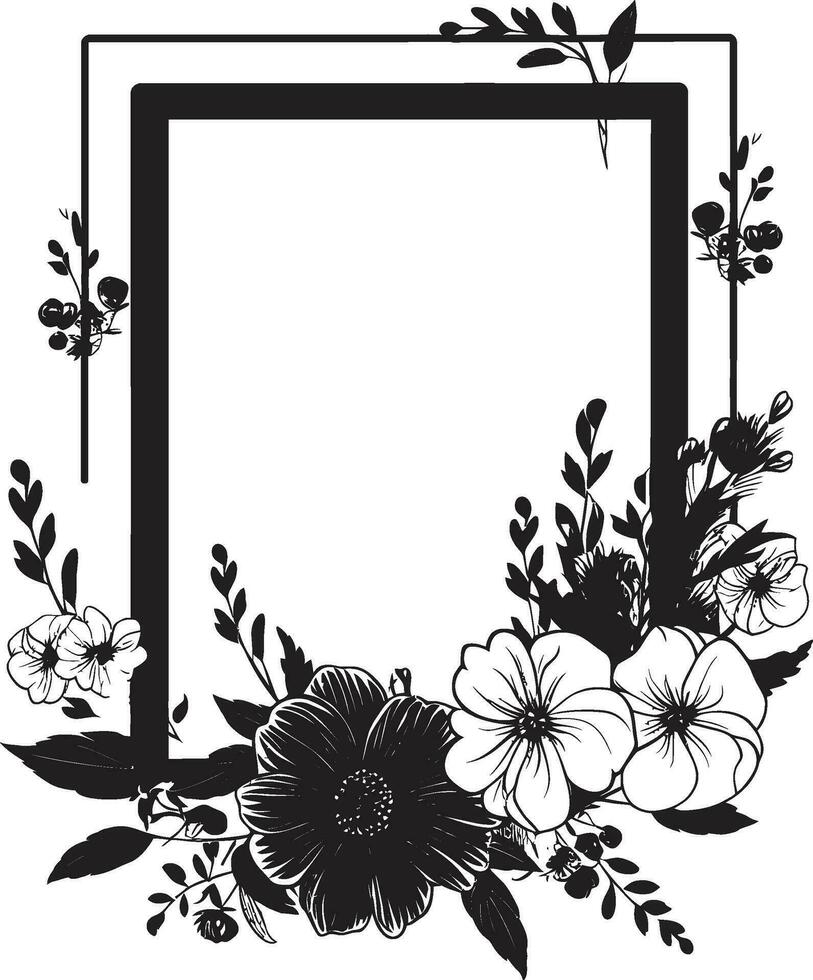 elegante botánico siluetas minimalista vector diseño limpiar noir pétalo bosquejo mano dibujado emblema icono