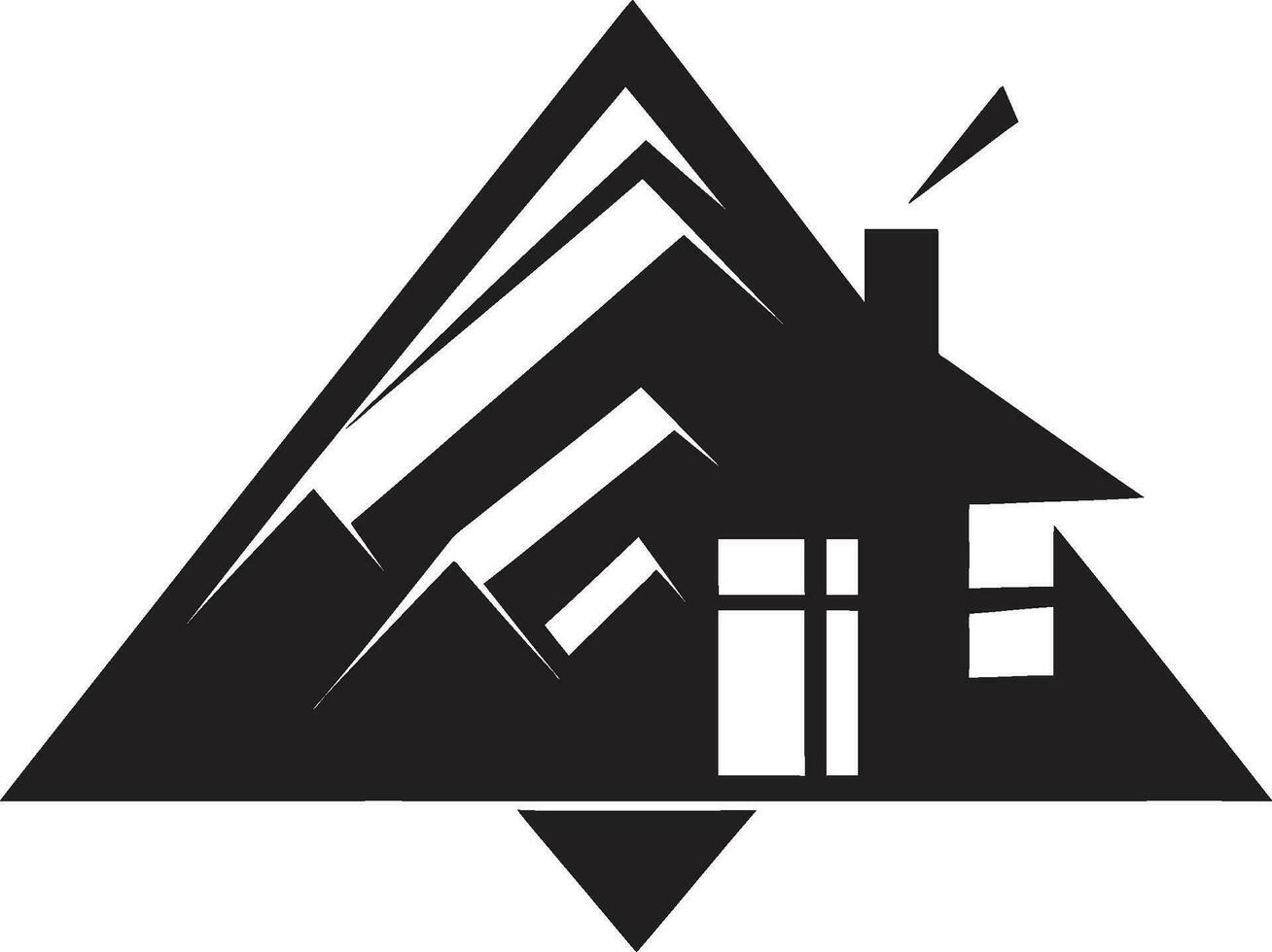 Minimalist Living Icon House Design Vector Emblem Simplistic Dwelling Mark Minimal House Vector Logo