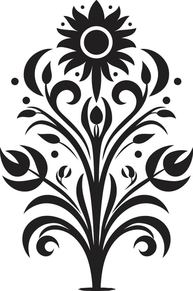 cultural adorno decorativo étnico floral vector nativo encanto étnico floral logo icono