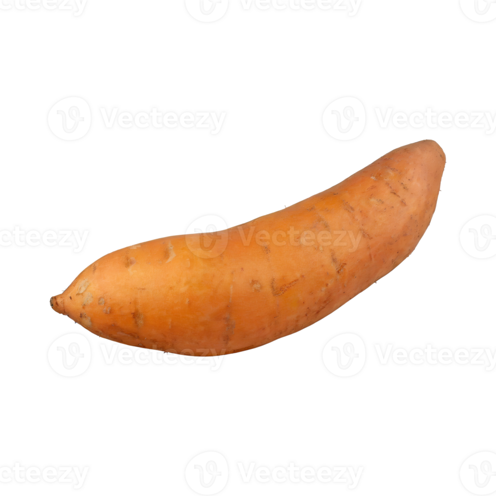 AI generated Floating Orange Sweet Potato With A Brown Skin png