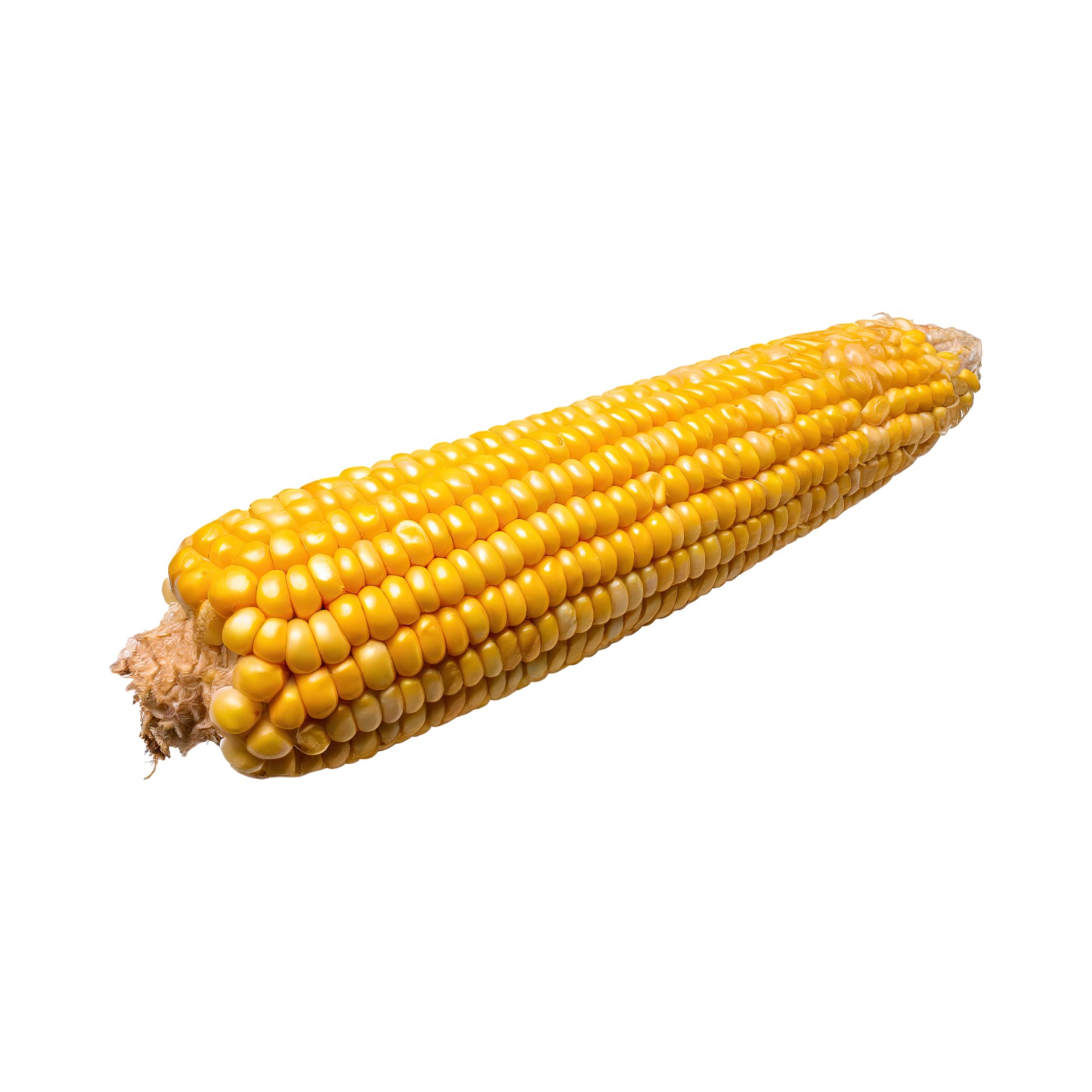 AI generated Yellow Corn Cob With Kernels, Without Shadow, Isolated