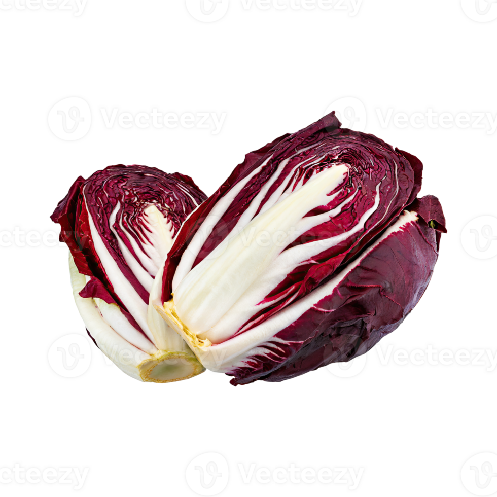 AI generated Radicchio With A Bitter Taste, Isolated Transparent Background png