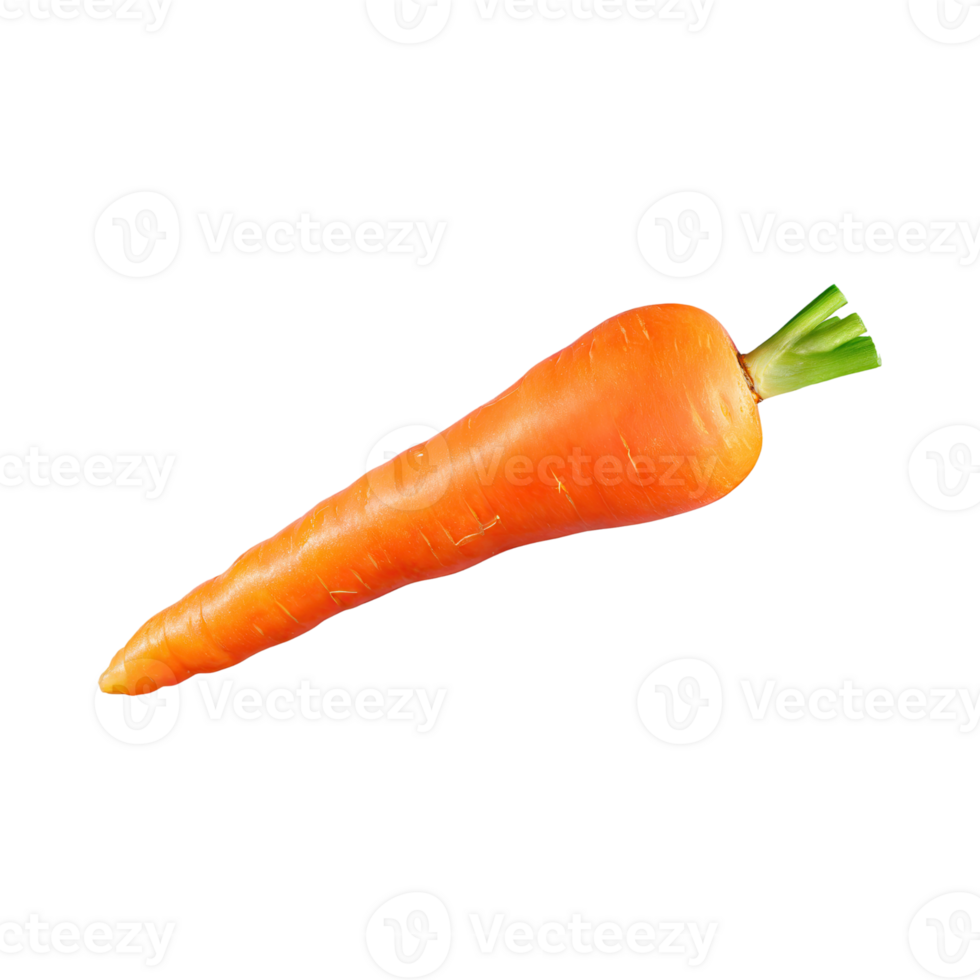 AI generated Floating Of A Fresh Carrot With Sliced Of Carrot, Isolated Transparent Background png