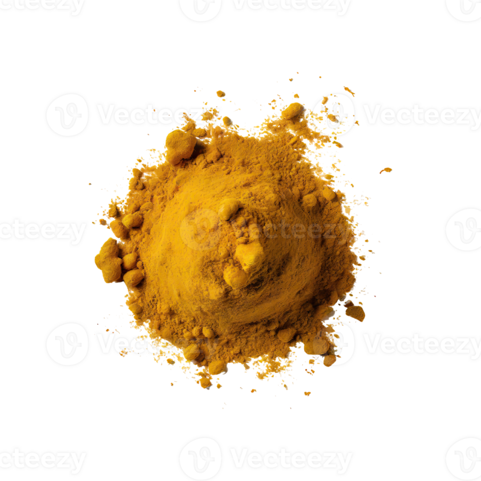 AI generated Slices of Curcuma, Earthy, Without Shadow, Isolated Transparent Background png