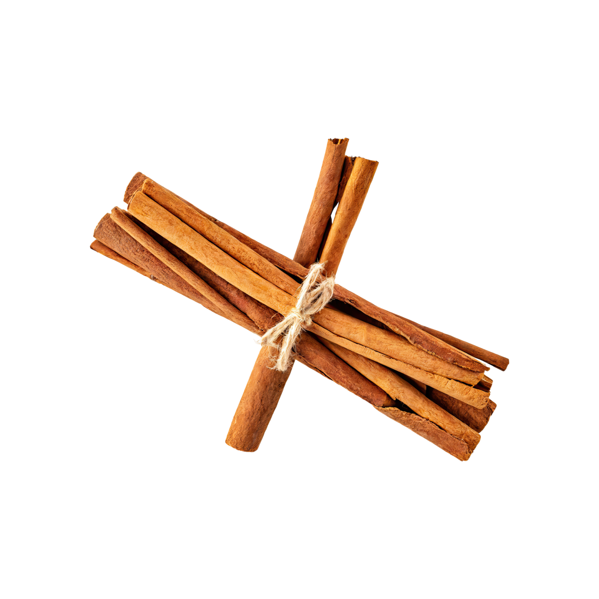 AI generated Floating Of Bunches Stick Of Brown Cinnamon Bark, Single