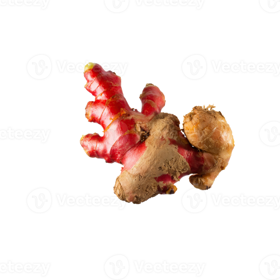 AI generated Bunch Red Ginger With Leaf Of Gringer, Isolated