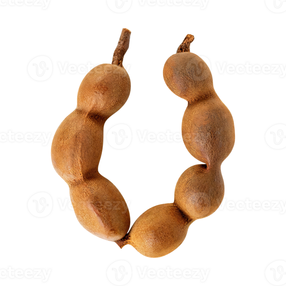 AI generated Floating Of One Slice A Tamarind, Without Shadow, Isolated Transparent Background png