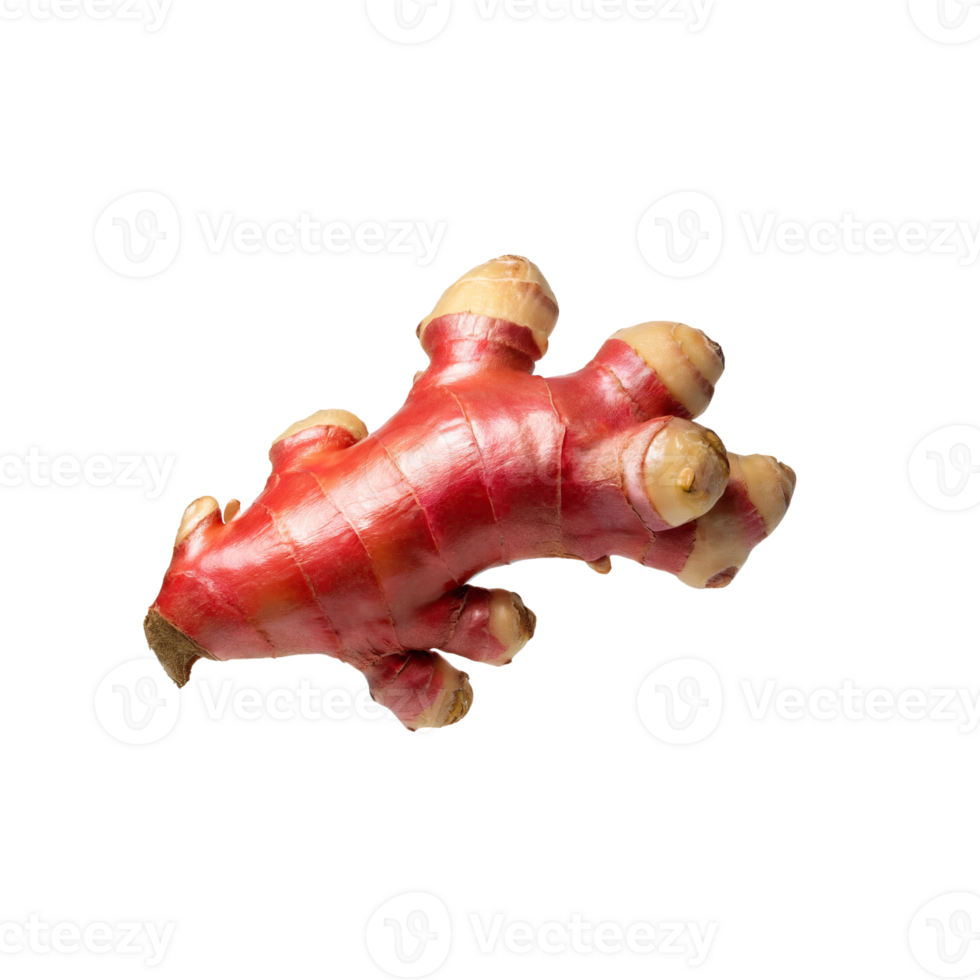 AI generated Bunch Red Ginger With Leaf Of Gringer, Isolated