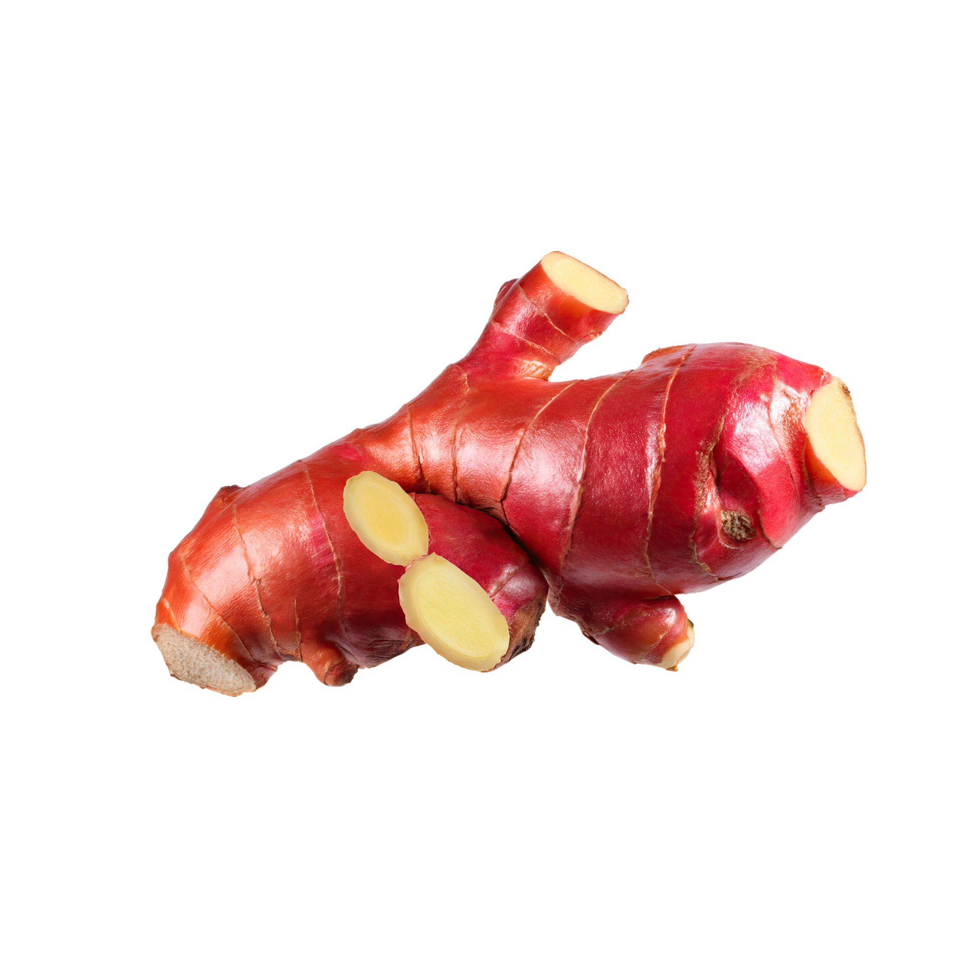 AI generated Bunch Red Ginger With Leaf Of Gringer, Isolated Transparent Background 36265986 PNG