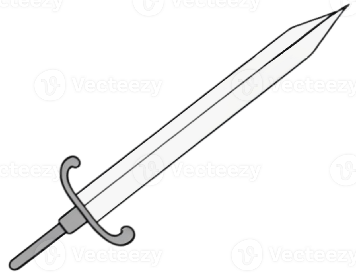 AI generated a sword, illustration png