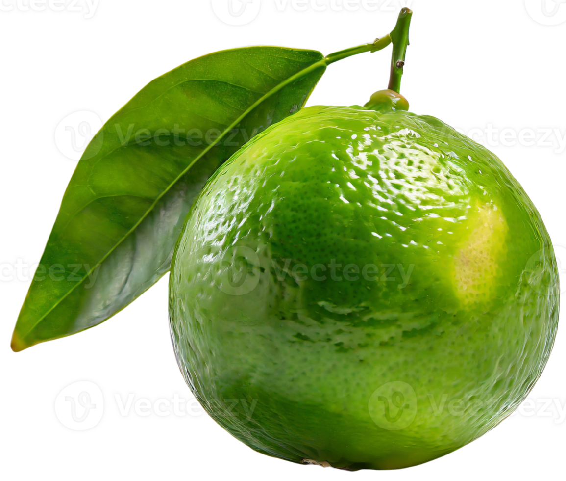 AI generated a green lime png
