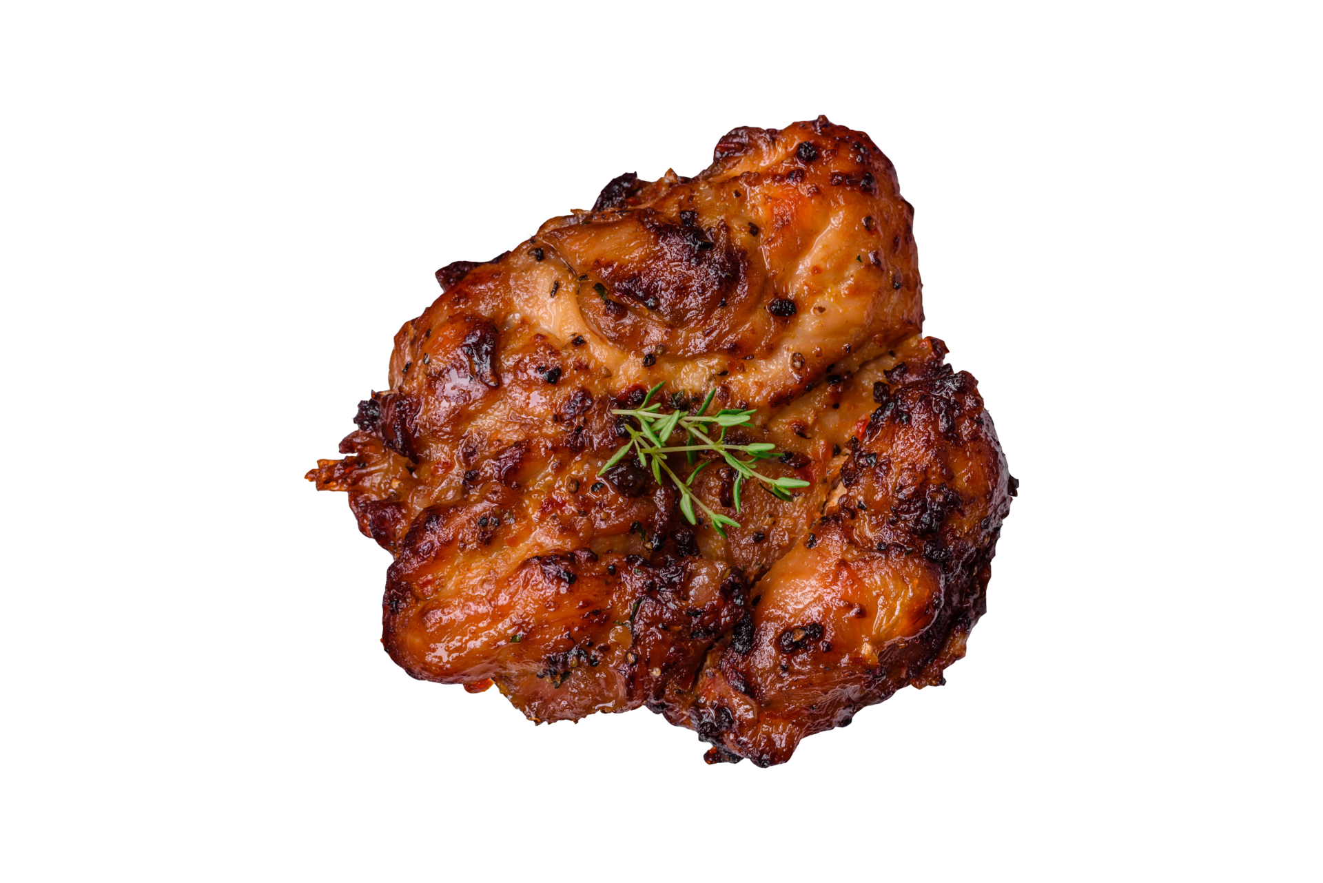Delicious baked chicken meat with salt, spices and herbs 36266133 PNG