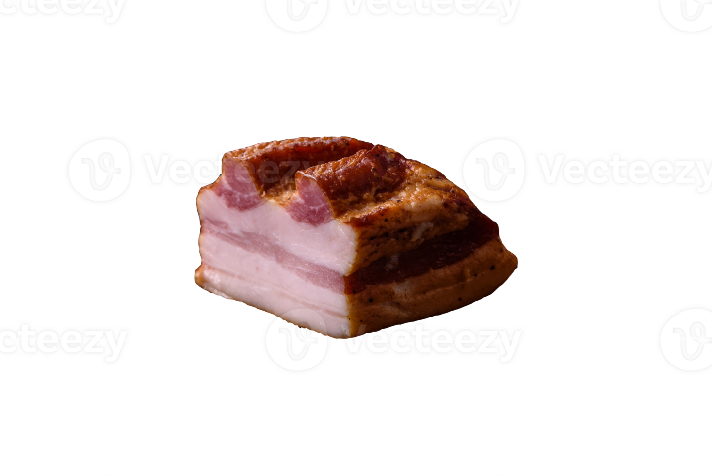 Delicious calorie smoked bacon with salt, spices and herbs png
