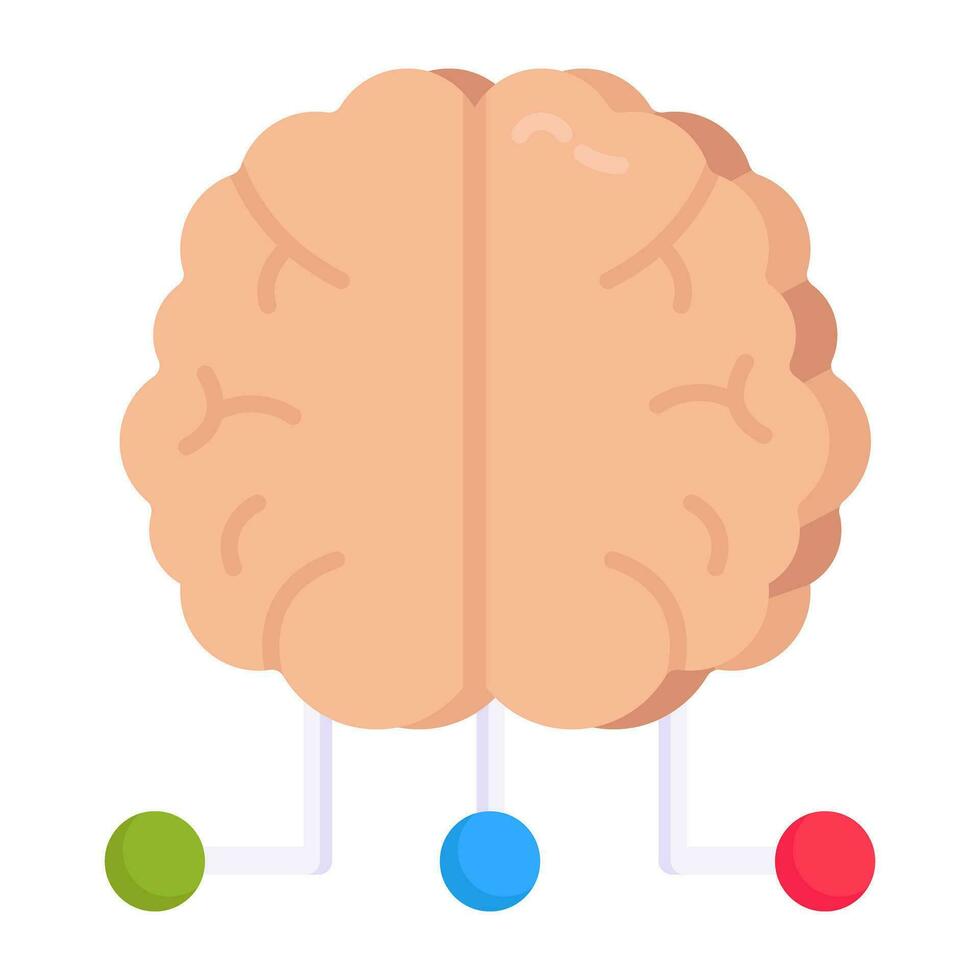 Modern design icon of artificial brain vector