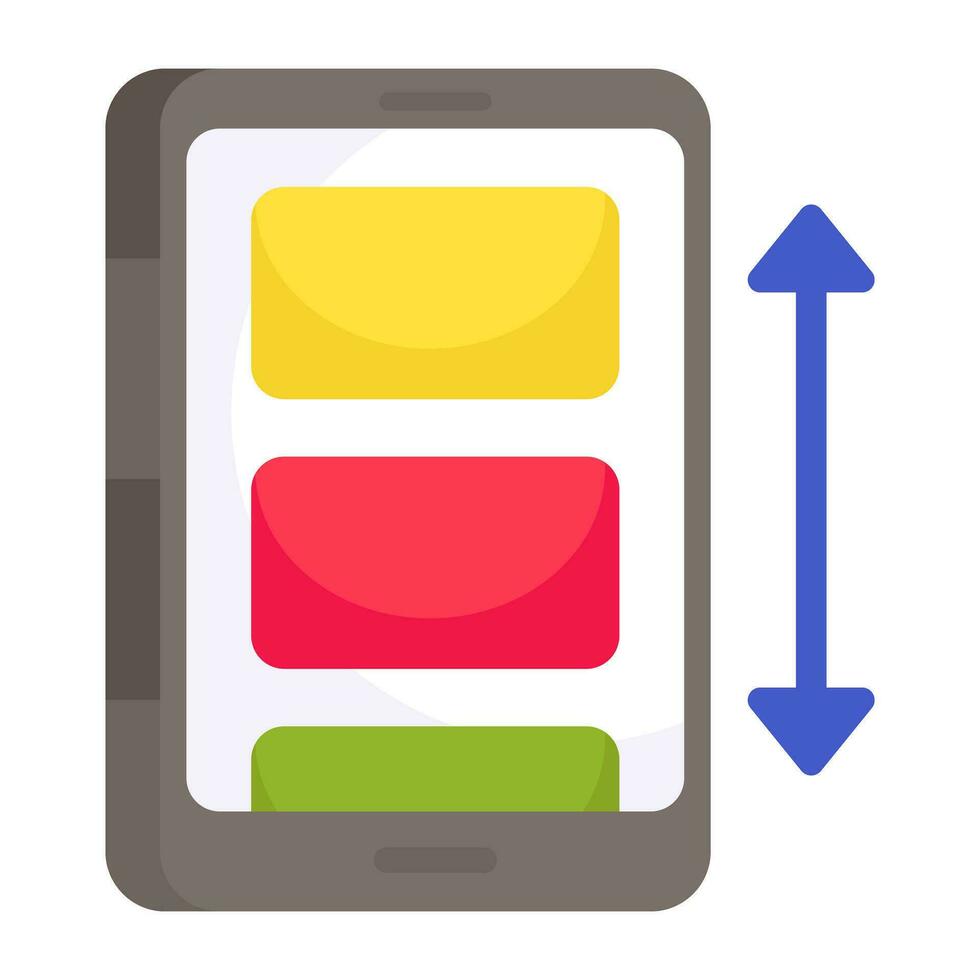 A unique design icon of mobile mail vector