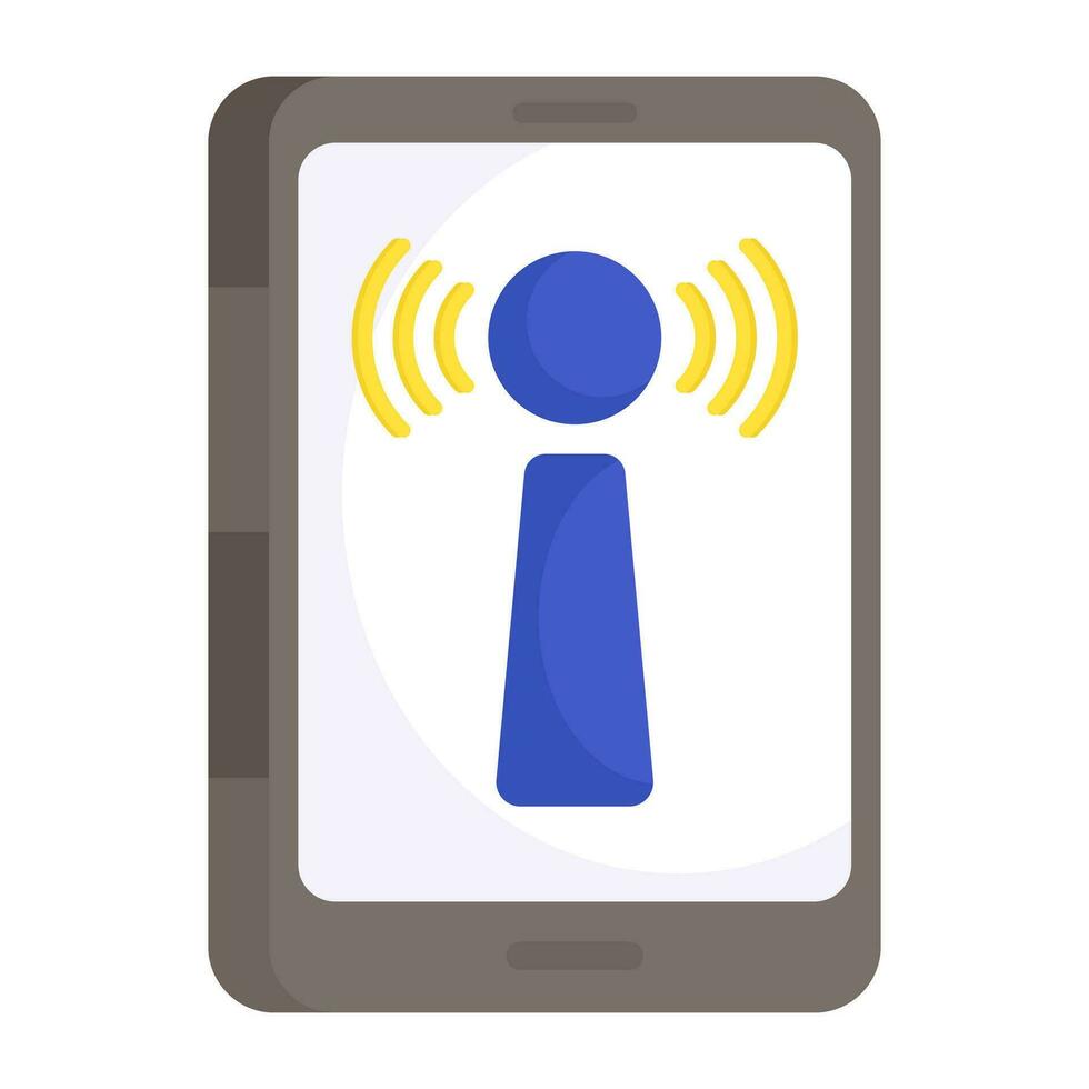 Modern design icon of mobile hotspot vector