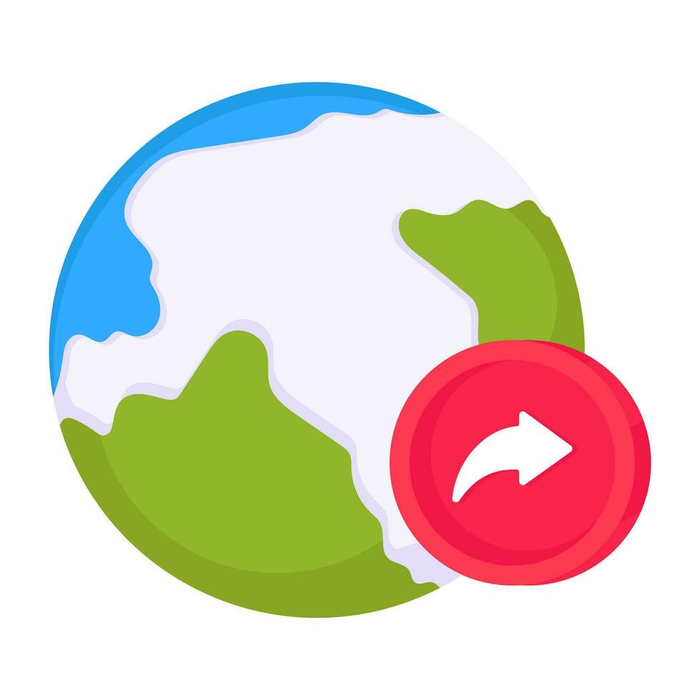 An icon design of global data transfer vector