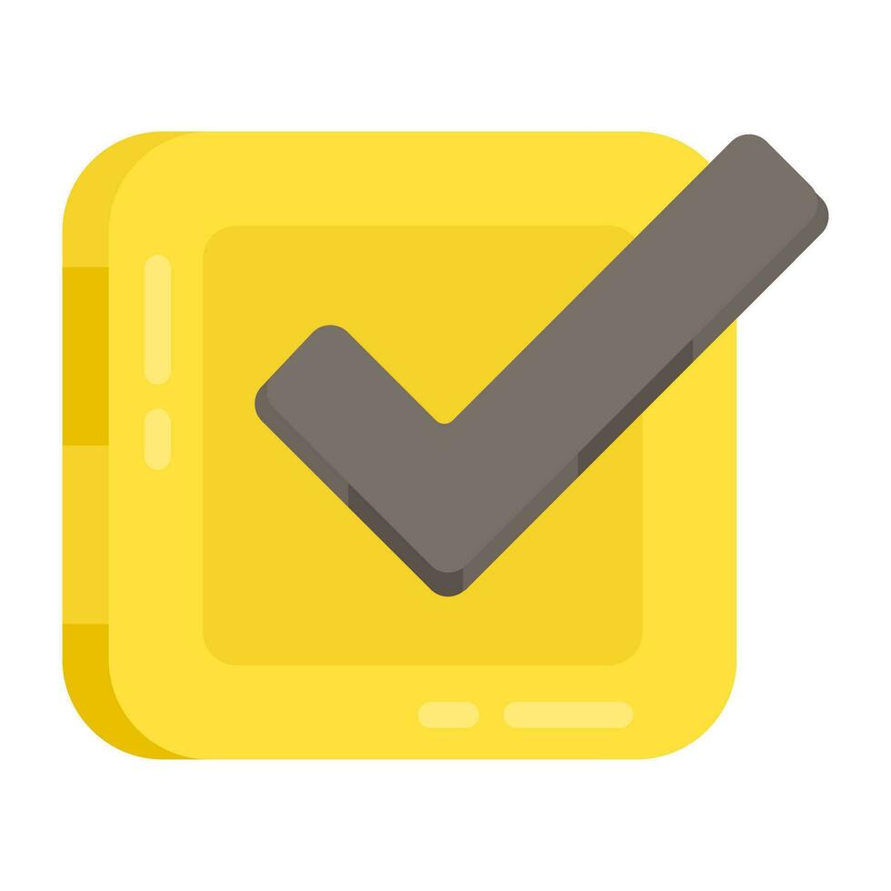 An editable design icon of verified vector