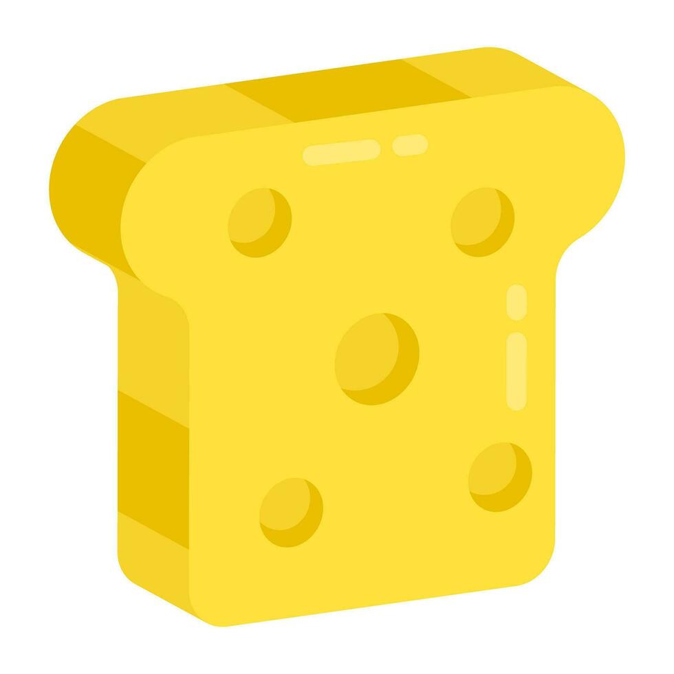 Modern design icon of toast vector