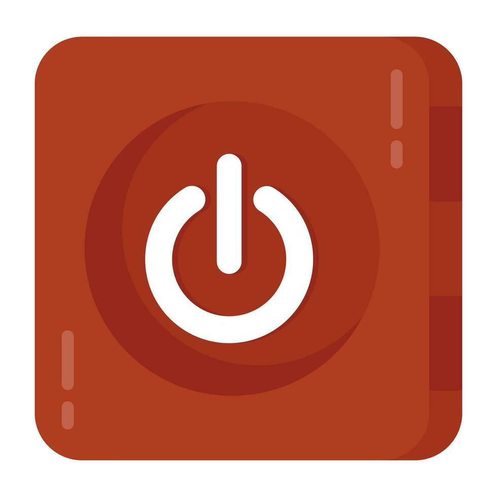 An icon design of shutdown vector