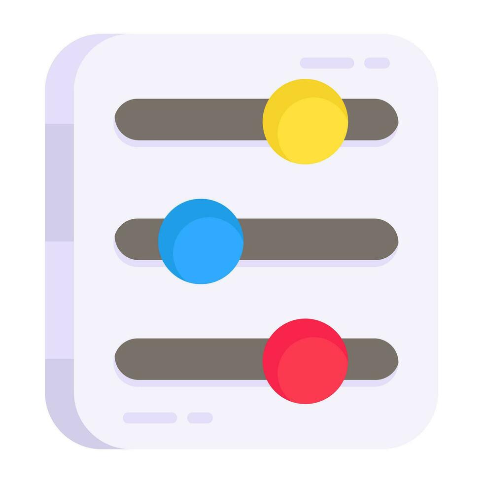 An editable design icon of volume equalizer vector