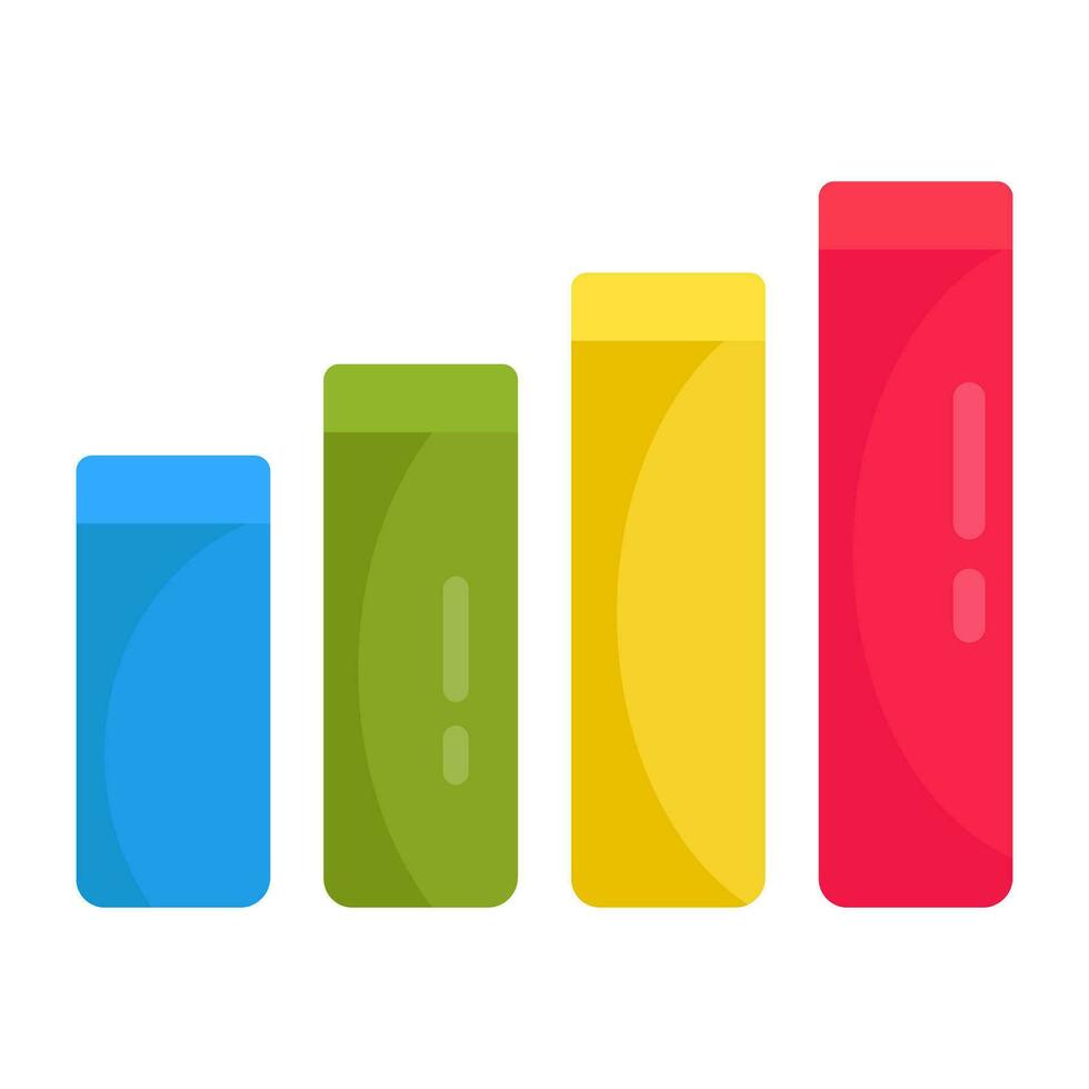 Premium design icon of bar chart vector